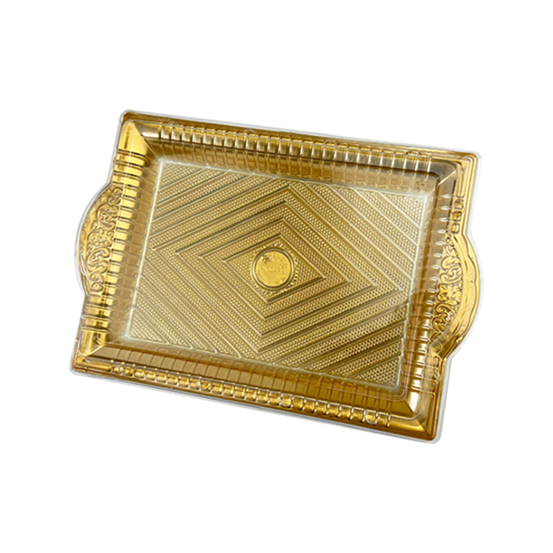 Plateau à pâtisserie épais transparent jetable