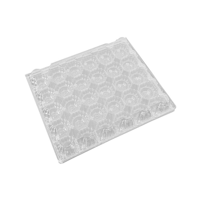 Plateau en plastique à 30 œufs retournés