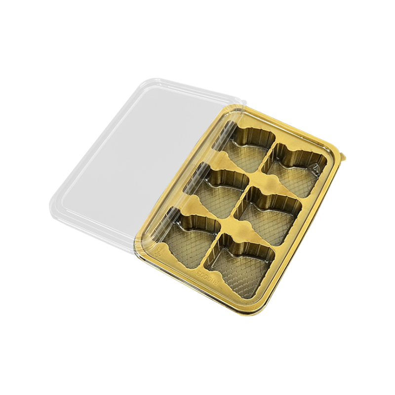 Boîte d'emballage en plastique avec couvercle à bulles de bonbons