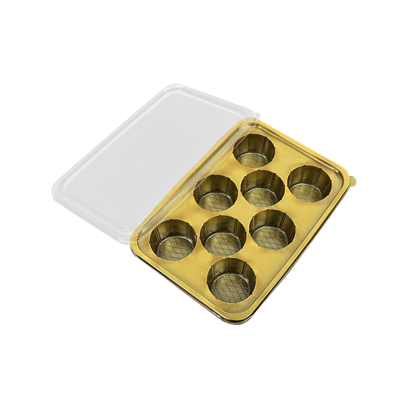 Boîte d'emballage de cuisson en plastique jetable à 8 cavités