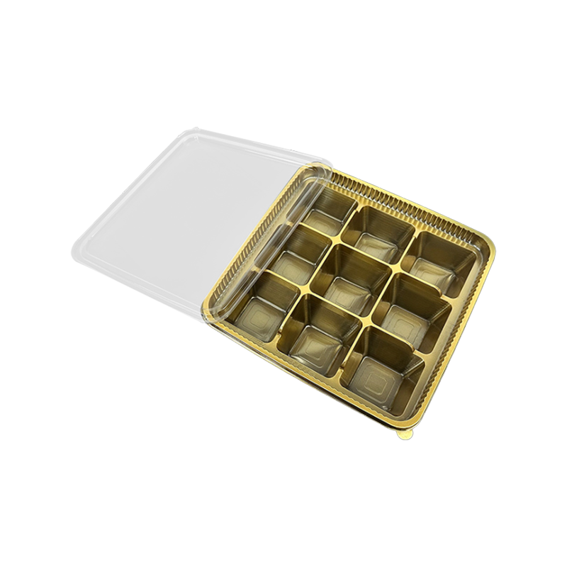 Boîte d'emballage blister PET à neuf grilles