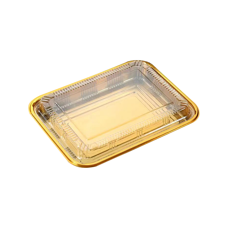 Boîte à sushi japonaise jetable dorée