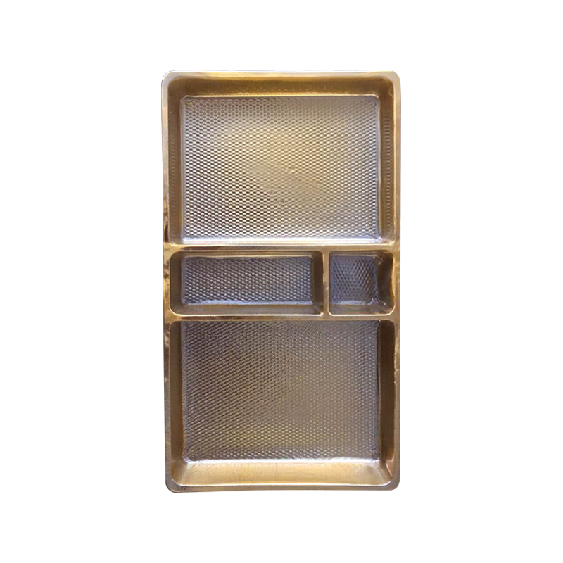 Plateau d'emballage de bonbons semi-transparent jetable