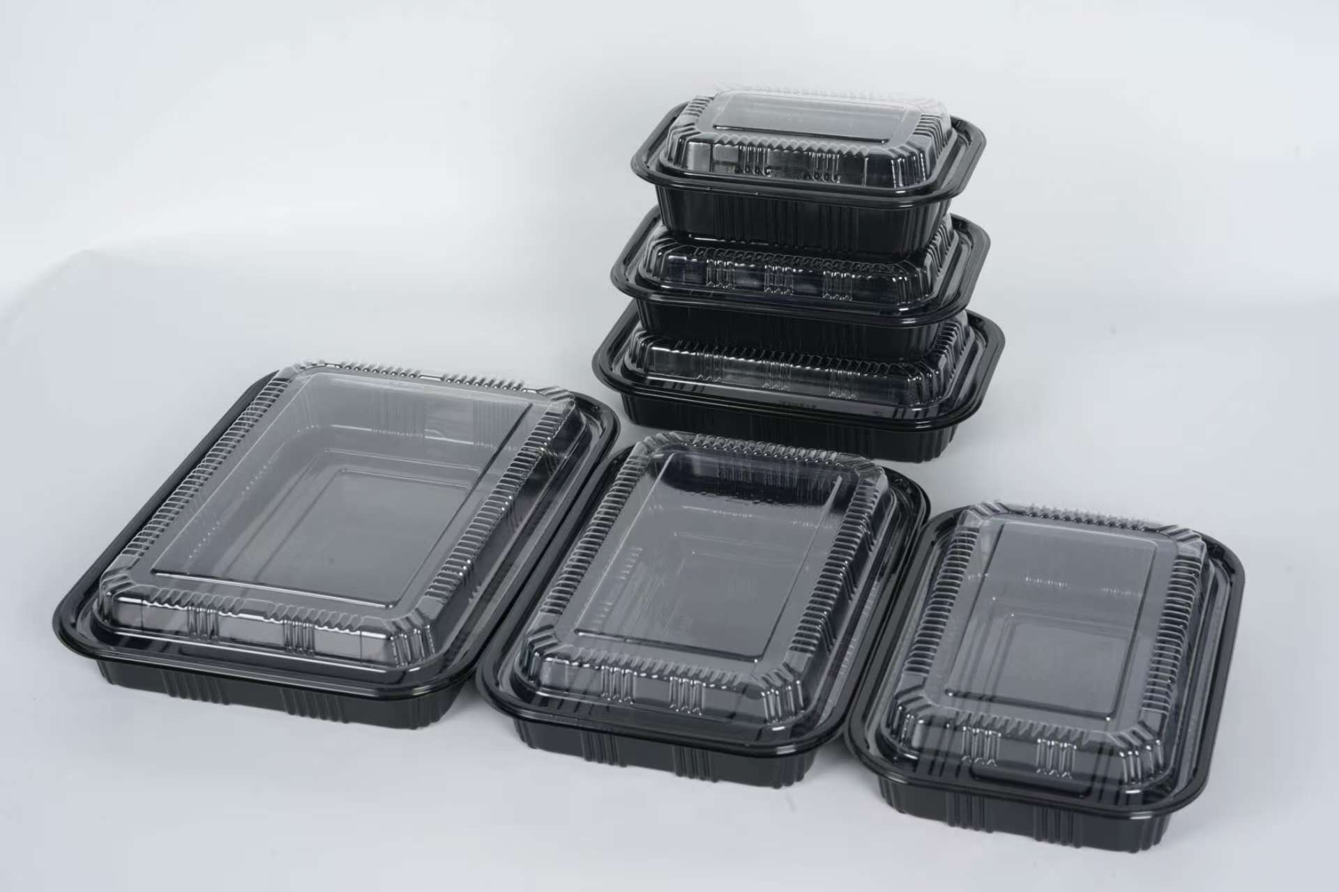 Boîte de plateau de nourriture de sushi en plastique PP jetable 