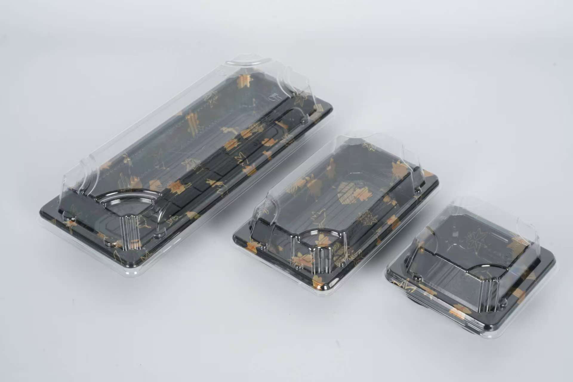 Boîte de plateau de nourriture de sushi en plastique PP jetable 