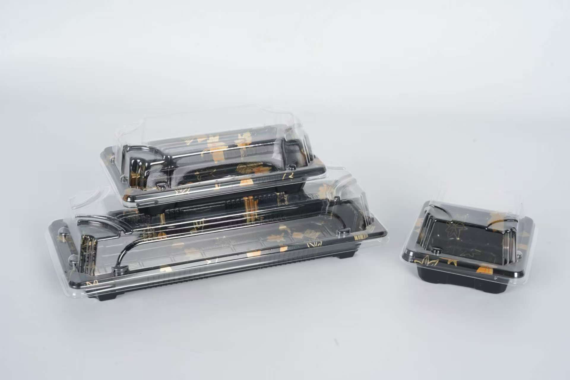 Boîte de plateau de nourriture de sushi en plastique PP jetable 